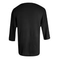 thumbnail image 5 of Bibifish Womens T-Shirts Fall Winter 3/4 Sleeve V Neck Oversized Fit Tees Lightweight Soft Breathable Sports Workout Layer Pullover Tops, 5 of 5
