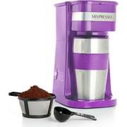 Mixpresso Single Serve Coffee Maker Ground Coffee and 14oz Travel Mug