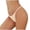 Beige, variant on Women's Neon Low Rise Thong - Seamless No Show Underwear 1PC for Daily & Workout Wear