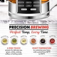 thumbnail image 2 of Gourmia Electric Kettle 1.7L with 6 Presets, Digital Display, and Tea Infuser, White, 2 of 11