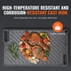 thumbnail image 3 of Parrilla/plancha VEVOR reversible de 43 x 25 cm, hierro fundido presazonado, 3 of 9