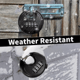 thumbnail image 3 of 4 Digit Combination Disc Padlock with Hardened Steel Shackle Combo Lock for Sheds, Storage Unit, School Gym Locker, 3 of 5