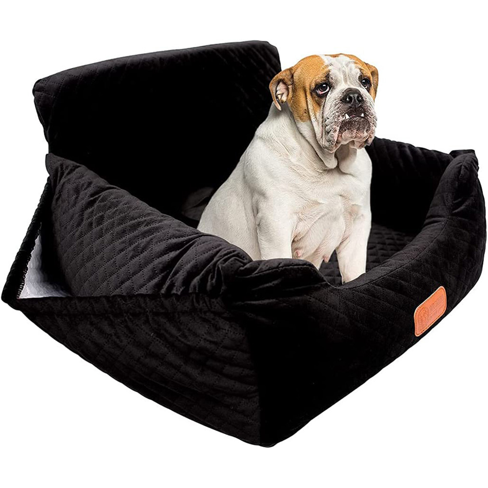 Car seat dog bed with pocket for small and medium dogs (under 35 pounds