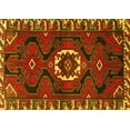 thumbnail image 1 of Ahgly Company Machine Washable Indoor Rectangle Persian Yellow Traditional Area Rugs, 6' x 9', 1 of 4