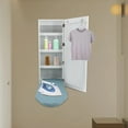 thumbnail image 2 of Ironing Board Cabinet Wall Mounted Storage Hidden Storage Shelves with Mirror, 2 of 7