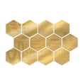 thumbnail image 1 of 12 Uds. De calcomanías de espejo para pared, pegatinas de pared hexagonales, espejo decorativo acrílico extraíble, decoraciones para el hogar DIY para, 1 of 6