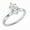 White Gold, variant on Collection IGI Certified 1.25 Carat Pear Shape Lab Grown White Diamond Sparkling Solitaire Engagement Ring for Women in 14K Solid White Gold, Size 5