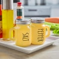 thumbnail image 2 of GHSDFBB Yellow Salt and Pepper Shakers Set-Yellow Kitchen Decor and Accessories for Home Restaurants Wedding-Glass Salt and Pepper Set for Cooking Table, RV, BBQ, Easy to Clean & Refill, 2 of 7