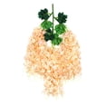 thumbnail image 1 of Flores artificiales de glicina, guirnalda colgante de glicina falsa, cadena de flores de seda sintética para arco de boda, ceremonia, fiesta, jardín, hogar, decoración de fondo., 1 of 8