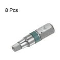 thumbnail image 3 of Unique Bargains 8pcs 3mm Square Hex Screwdriver Bit 1/4' Hex Shank 1' Length S2 Steel Magnetic Power Drill Bits, 3 of 6