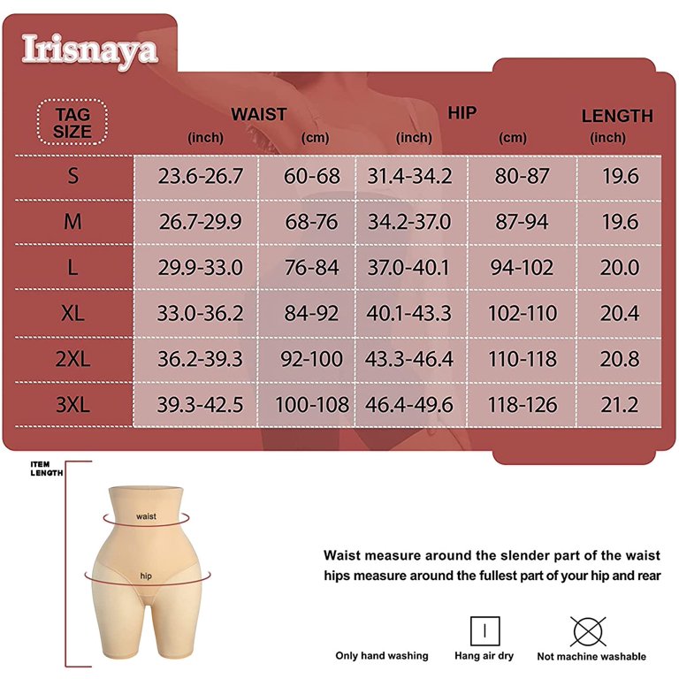 Irisnaya Women Seamless Butt Lifter Padded Shapewear Palestine