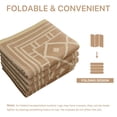 thumbnail image 4 of DEORAB 6'x9' Outdoor Rugs Waterproof Patio Reversible Plastic Carpet Camping Outside Mat For Garden RV Camping Porch Deck Backyard, Brown & Beige, 4 of 8