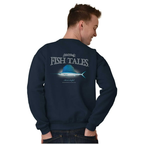 Gill McFinn Fishing Atlantic Sailfish Unisex Plus Fleece Graphic Sweatshirt Brisco Brands 2X