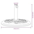 thumbnail image 4 of vidaXL Parasol Base for Ø38 / 48 mm Poles 12 kg Round, 4 of 5