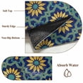 thumbnail image 6 of Vintage Floral Entryway Rug 2'x3'&nbsp; Non Slip Front Door Mats, Country Flowers Abstract Art Blue Yellow Entrance Rugs Indoor Outdoor Carpet, Washable Floor Mats Small Area Rug for Bedroom Kitchen, 6 of 8