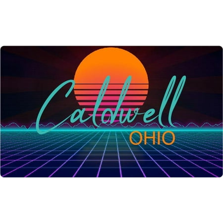 

Bluffton Ohio 4 X 2.25-Inch Fridge Magnet Retro Neon Design