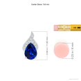 thumbnail image 3 of ANGARA Natural Solitaire Pear-Shaped Blue Sapphire Flame Pendant in 14K White Gold for Women (Size-7x5mm) | September Birthstone, Anniversary, Jewelry Gift for Women | Natural Blue Sapphire Necklace, 3 of 7