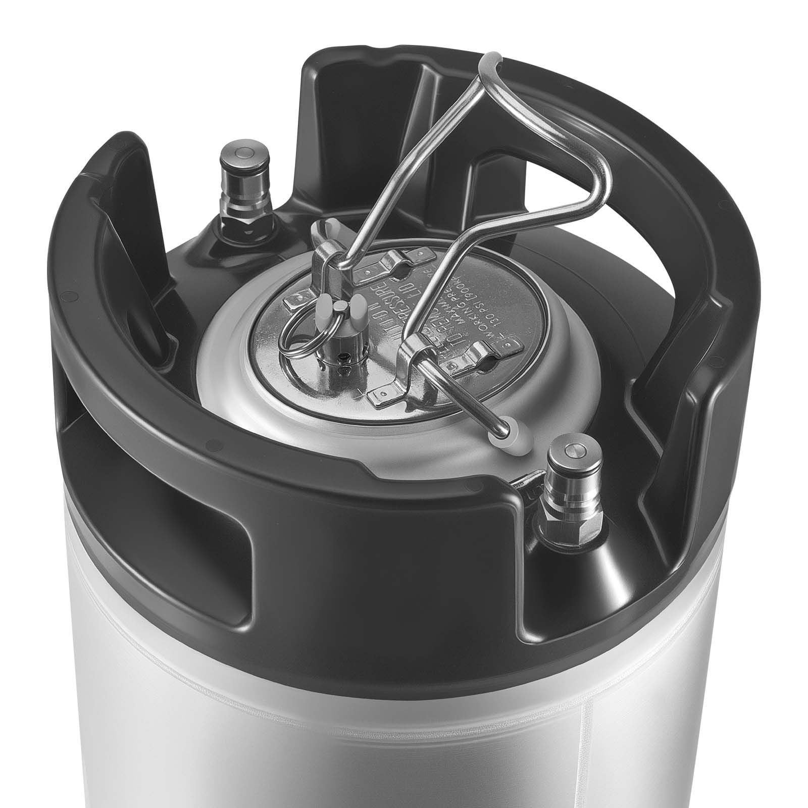 Dranite 2-Pack 5 Gallon Corny Kegs, Ball Lock Post, SUS304 Stainless Steel Cold Brew Coffee Keg with Handles, Home Brewing Equipment for Beer, Kombucha, Soda