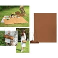 thumbnail image 3 of Manta de picnic Colchoneta para exteriores Grande Impermeable Plegable Perfecta para playa, camping y festivales Accesorio portátil resistente y marrón, 3 of 8