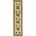 thumbnail image 1 of Unique Loom Taftan Collection Geometric Tribal Runner Rug, 2 7 Inch x 10 Feet, Gold/Gray, 1 of 5