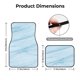 thumbnail image 5 of Fotbe Blue Marble Juego de 4 Tapetes para Auto con Estampado – Alfombrillas de Goma Reforzada, Diseño Antideslizante, Protección para Todo el Año – Vehículos, Autos, Camionetas y SUVs, 5 of 7
