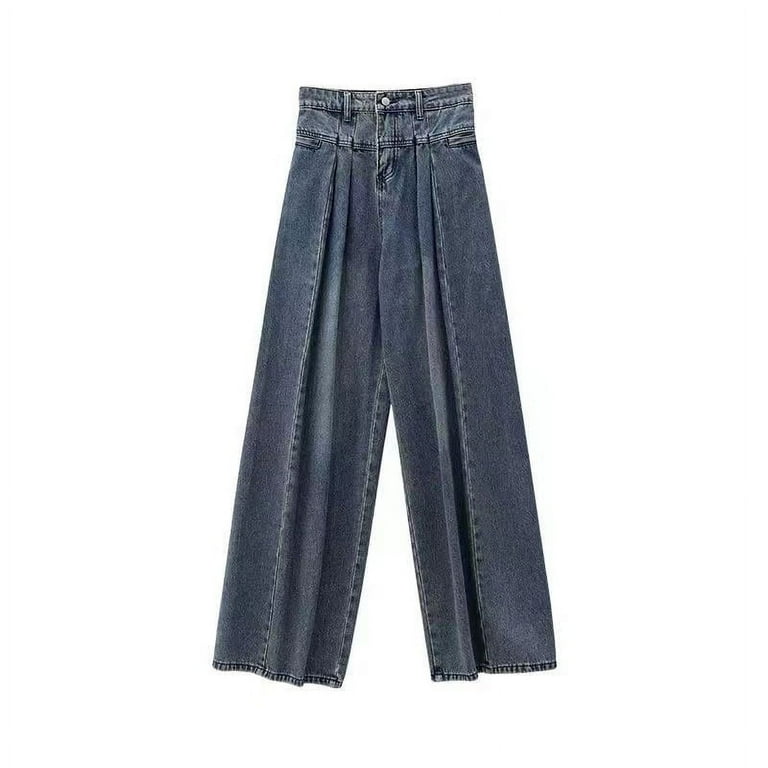 Spring Autumn Korean Fashion Streetwear High Waist Baggy