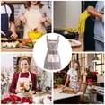 thumbnail image 5 of Floral Kitchen Aprons for Women with Pockets, Adjustable Cooking Apron, Cotton Chef Baking Apron, Gardening Kitchen Apron Durable Apron for Home, 5 of 7