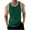 Green, variant on Timegard Mens Shirts Ribbed Crewneck Sleeveless Comfy Tee Color Block Summer Casual Fitting Tank Top