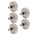thumbnail image 1 of 5 piezas de piezas de corona de reloj, piezas de corona de reloj surtidas de acero convenientes para accesorios de repuesto de reloj, 6,5mm/0,26 pulgadas, 1 of 8