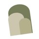 thumbnail image 5 of Calcomanía de pared con arco, para pared, fondo despegable, bohemio, para fiesta, comedor, oficina, papel tapiz con arco, decoración de fondo , Verde, 5 of 8