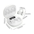 thumbnail image 3 of JGJJUGN Wireless Bluetooth Earphones, Ear Clip Style Bluetooth Headphones, Sports Stereo Earbuds with Long Battery Life, Noise Cancelling, Built-In Display, Comfortable Fit, 3 of 6