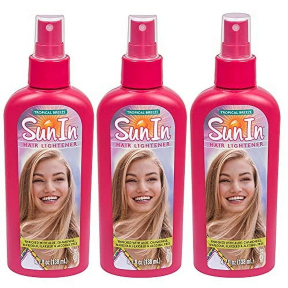 Sun In Original Spray-In .. Hair Lightener, Tropical Breeze .. , 4.7-Ounce Bottles (Pack .. of 3)