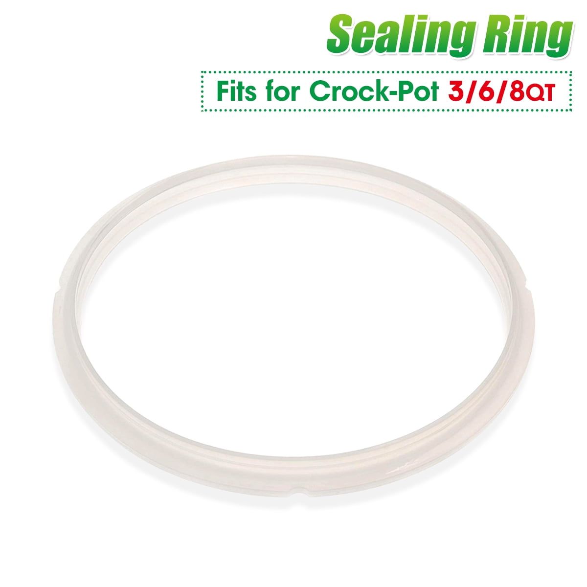 Transparent Silicone Sealing Ring Seal Gaskets Cooker Replacement For 3