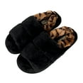 thumbnail image 5 of Jessica Simpson Womens Plush Faux Fur Fuzzy Slide on Open Toe With Elastic Backstrap, 5 of 9
