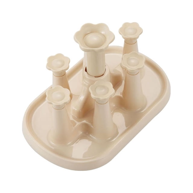 Bewildely Estante de almacenamiento de cocina PP, taza, tazas de café, soporte para estante de secado, colgador de drenaje de vidrio de Type2 NO2