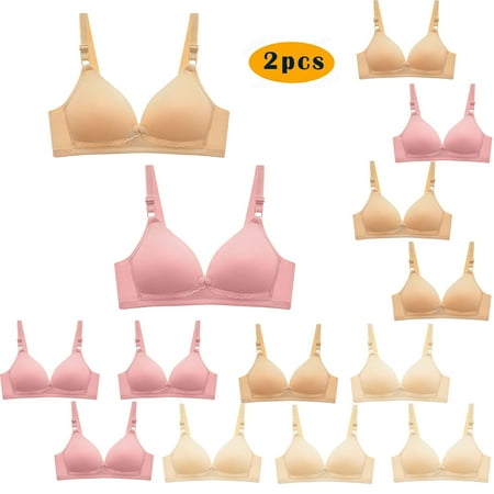 Womens Wireless Bra  Sujetador inalámbrico para mujer  Women s Lace Strapless Bra With No Steel Rings No Marks Gathered Cups Pregnant Women s Breastfeeding Underwear Daily Bra