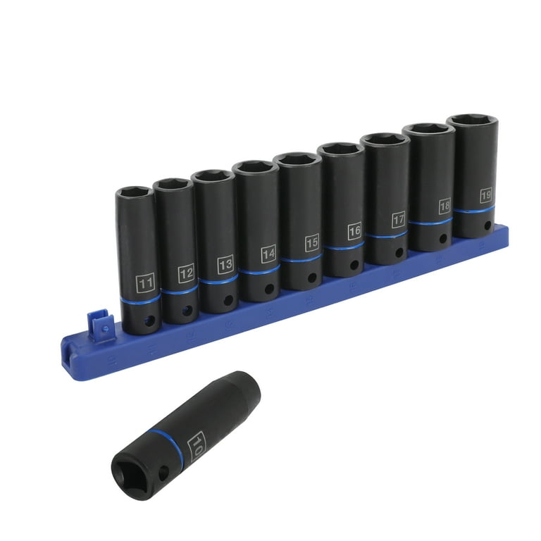 Hyper Tough 11-Piece 3/8-Inch Deep Impact Socket Set in mm