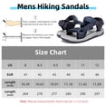 thumbnail image 3 of OutPro Men's Hiking Sandals Arch Support Casual Sandals Male Summer Outdoor Flat Walking Sandals Open Toe Athletic Shoes Dark Blue, 3 of 9
