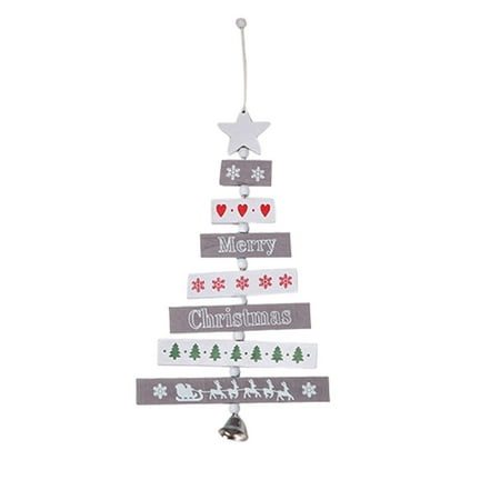 

BESTHUA Christmas Pendants Printed Snowflake Christmas Tree Decoration