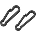 thumbnail image 2 of 100 Pcs Multifunctional Plastic Clip Hook Black Mini Lock Backpack Strap Back Hook Key Chain Connector Buckle Accessories, 2 of 6
