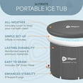 thumbnail image 3 of Lifepro Portable Ice Bath Tub for Cold Plunge Therapy – Collapsible Recovery Tub for Athletes, Muscle Relief, Home & Travel Use - Gray, 3 of 8