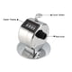 thumbnail image 3 of Contador de mano Uxcell 4 dígitos Número Contador mecánico de metal Mini Clicker de mano tono plateado, 3 of 4