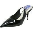 thumbnail image 1 of Alain Tondowski Chaussures à Bride Arrière pour Femmes Vit. Noir Doux / Bleu Électrique Hauteur Cheville - 7.5M, 1 of 3
