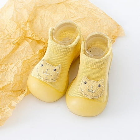 

Infant Slipper Socks Non Slip Floor Baby Grip Socks Walking Shoes Breathable Warm Soft Sole Rubber Cotton Toddler Shoes Baby Sneakers for Boys Girls 2-2.5 Years