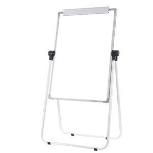 Easel U - Double tableau blanc, 24" x 36"Dry Effase Flippart, support réglable en hauteur,3 Marqueurs,1 Eraser, gratuitement