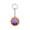Purple, variant on Cute Bun Face Keychain Smiley Bun Face Bag Charm Pendant Portable Decorative Key Charm For Backpack Handbag Car Keys Daily Decor(Blue-1.38")
