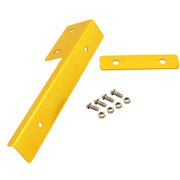 Ikon Motorsports Universal License Plate Compatible with Gold Brushed Aluminum Front Relocate Mounting Bracket
