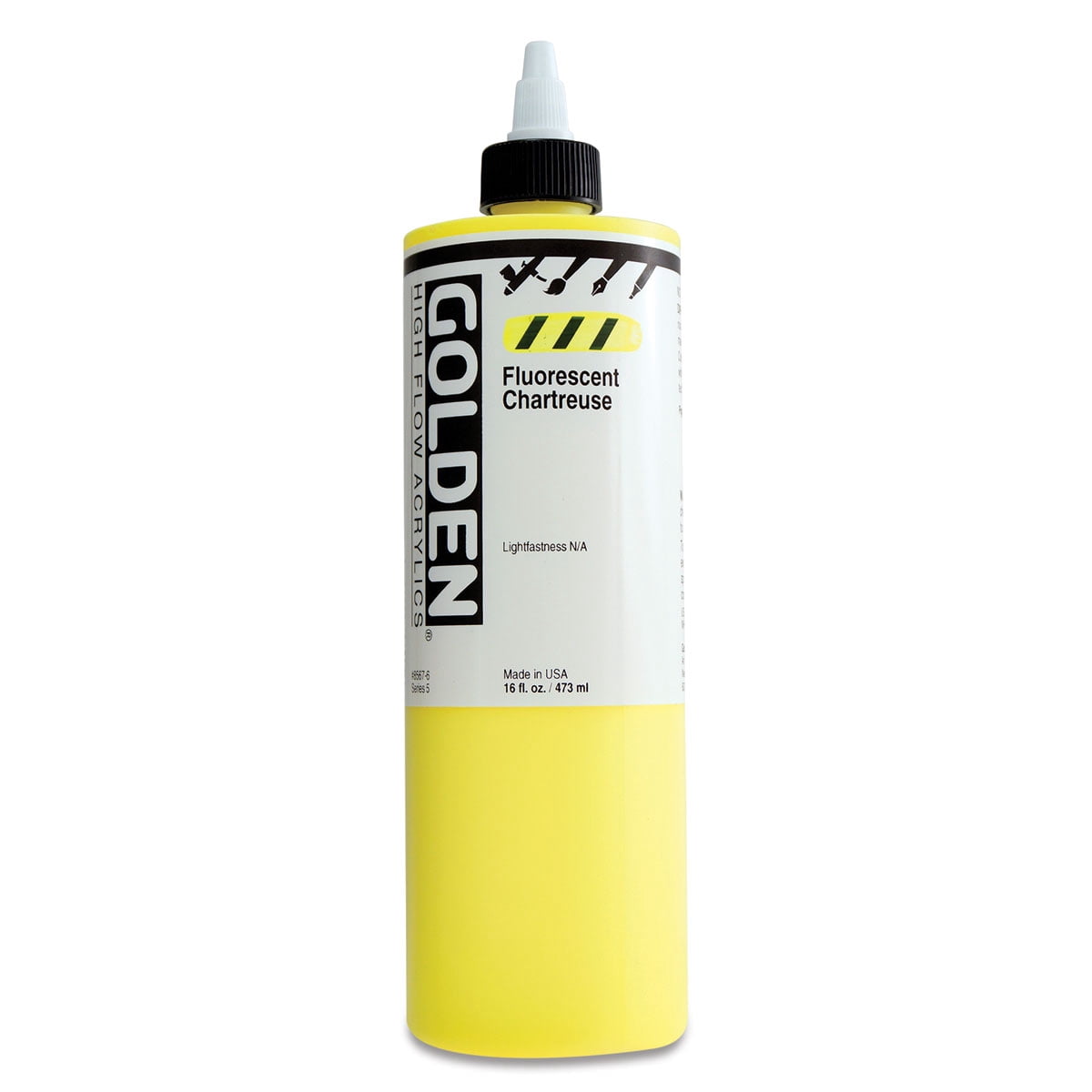Golden� High Flow Acrylic, 16 oz., Fluorescent Chartreuse