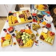 thumbnail image 3 of Juego de bandejas para servir, bandeja de charcutería de bambú con platos PAFREWOG, 3 of 7