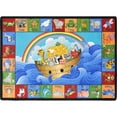 thumbnail image 2 of Joy Carpets Kid Essentials Noah's Alphabet Animals 5'4" x 7'8" Area Rug in Color Multi, 2 of 2